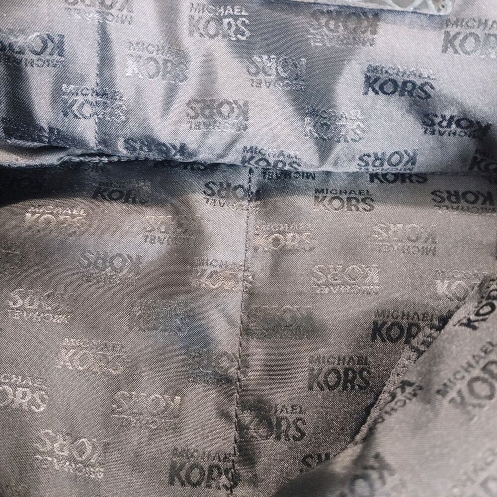 Michael Kors Black Python Embossed Leather Tote G… - image 11